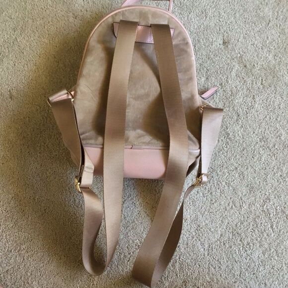 Y2K Juicy Couture Heritage Velour Backpack Cafe - Picture 4 of 7